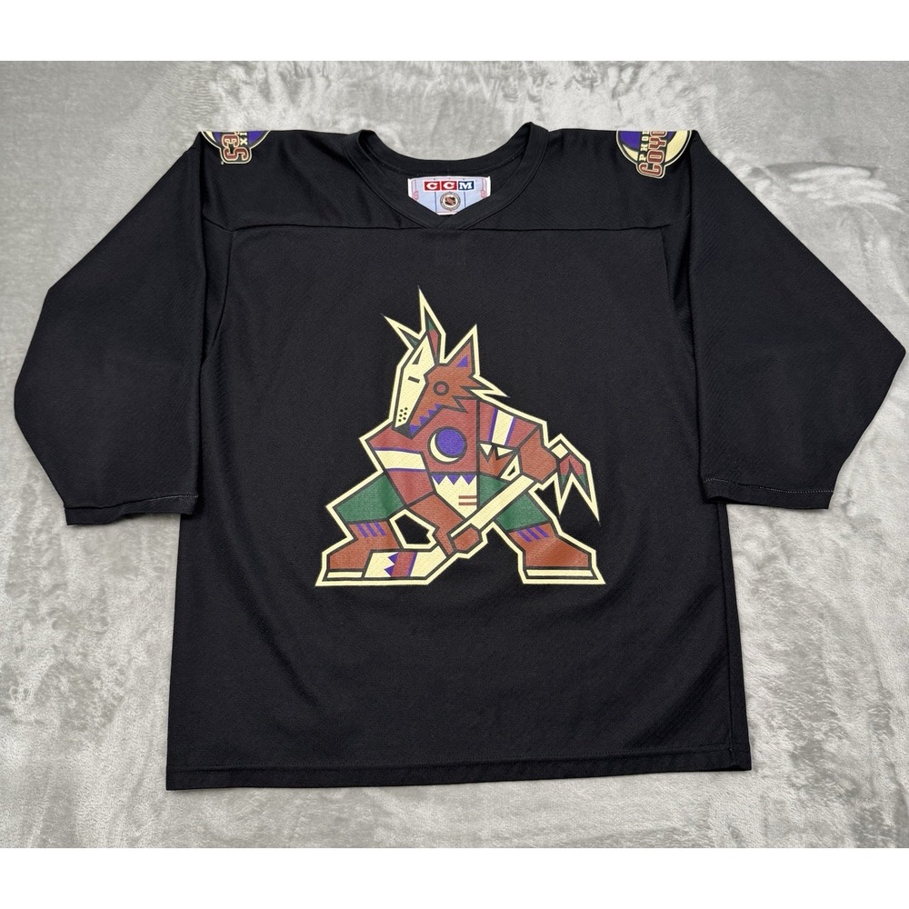 Vintage Phoenix Coyotes Roenick Jersey Mens Medium 97 Black CCM Hockey 90s